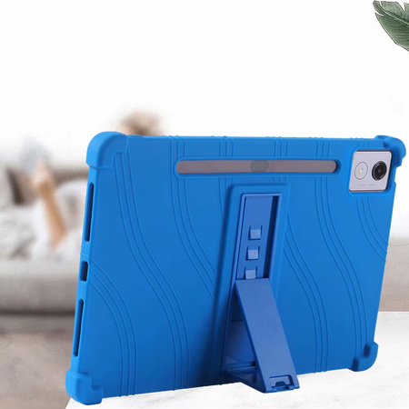 Etui pancerne Armor do Lenovo Idea Tab Pro / Pro MT 12.7 12 / Pro MT 2025, niebieskie - ochronne z podstawką