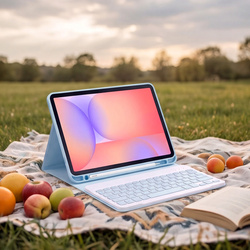 Etui z klawiaturą do Galaxy Tab S10 Lite 10.9 SM-X406 SM-X400 2025 - niebieskie