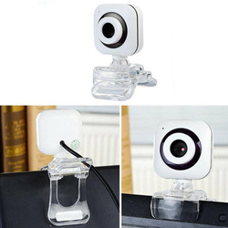 Kamera internetowa mikrofon do lekcji pracy video PC laptop 8812 z uchwytem, czarna