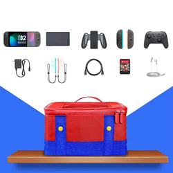 Etui Torba podróżna do Nintendo Switch 2 2025 z przegrodami wodoodporna, mario - ochronne z podstawką