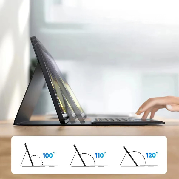Etui z klawiaturą do Xiaomi Pad 7 / Pad 7 Pro 11.2 na rysik / Xiaomi Pad 7 Pro, czarne - ochronne z podstawką
