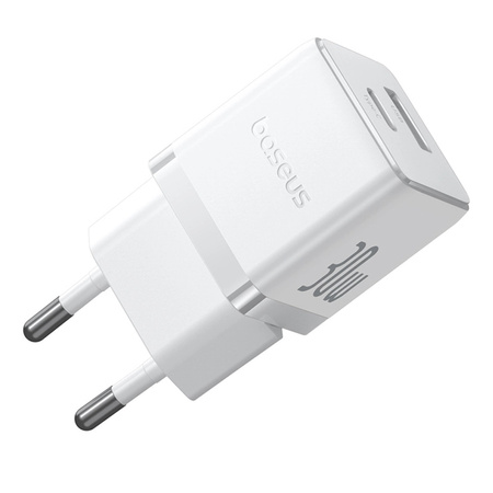 Ładowarka sieciowa Baseus Palm 30W USB-C USB-A - biała