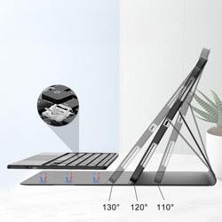 Etui z klawiaturą do Xiaomi Pad 7 / Pad 7 Pro 11.2 na rysik / Xiaomi Pad 7 Pro, czarne - ochronne z podstawką