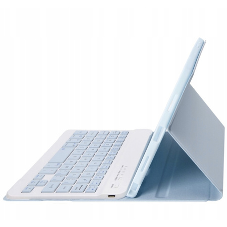 Etui z klawiaturą Bluetooth do Samsung Galaxy Tab A9 8.7 CFX110 (Niebieskie)