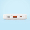 powerbank Baseus Airpow 20W 10000mAh z kablem Baseus Simple Series USB-A USB-C 30 cm, biały