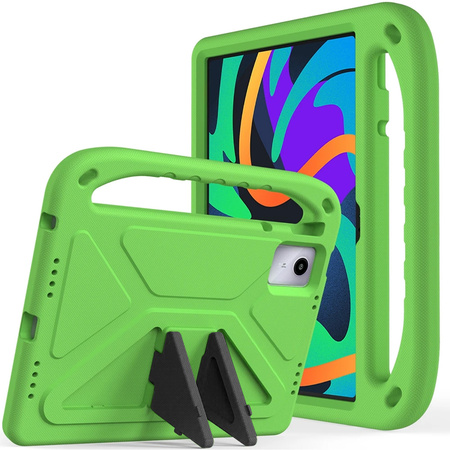 Etui Pancerne z uchwytem do Lenovo Tab M11 10.95 / Tab M11, zielone - ochronne z podstawką