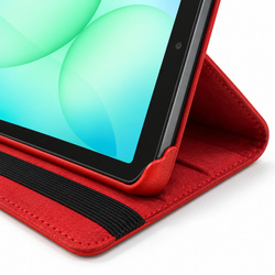 Etui obrotowe do Samsung Galaxy Tab A11 X135/ X133 A9 SM-X115/X110 - czerwone