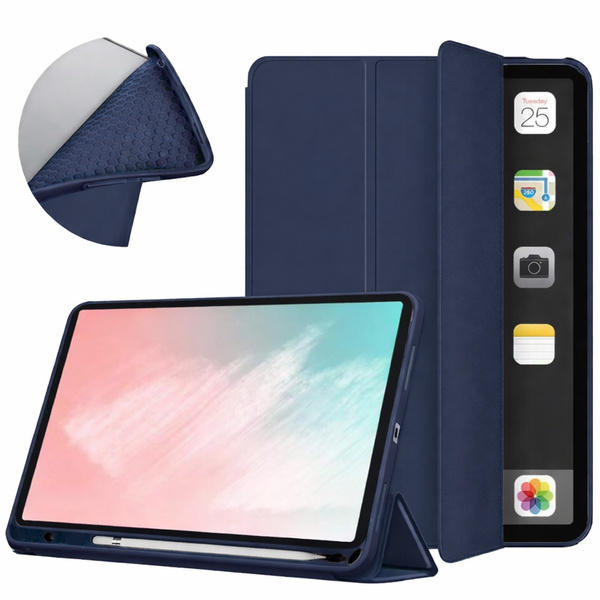 Etui Smart do iPad 10.9 2022 Gen. 10 / iPad 11 2025 A16 Gen. 11 z klapką, granatowe - ochronne z podstawką