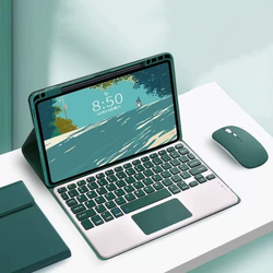 Etui z klawiaturą do Xiaomi Pad 7 / Pad 7 Pro 11.2 na rysik / Xiaomi Pad 7 Pro, zielone - ochronne z podstawką