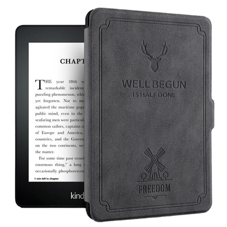 Etui Motto do Kindle Paperwhite 6 / Kindle Paperwhite Colorsoft / Signature Edition 2024 7, szare - ochronne