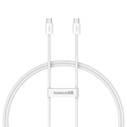 Kabel Baseus Superior Series ll USB-C - USB-C 30W 480Mb/s 1m - biały