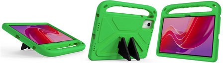 Etui Pancerne z uchwytem do Lenovo Tab M11 10.95 / Tab M11, zielone - ochronne z podstawką