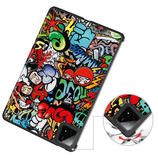 Etui Graficzne do Xiaomi Pad 7 / Pad 7 Pro 11.2 z klapką / Xiaomi Pad 7 Pro - ochronne z podstawką