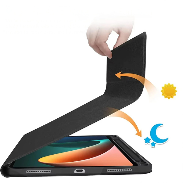 Etui z klawiaturą do Xiaomi Pad 7 / Pad 7 Pro 11.2 na rysik / Xiaomi Pad 7 Pro, czarne - ochronne z podstawką