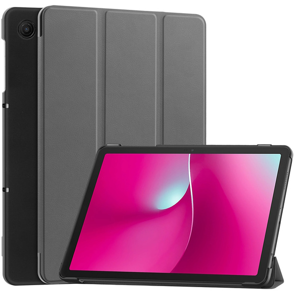 Etui Smart do T-Mobile T Tablet 2 10.1 5G 2025 z klapką, szare - ochronne z podstawką