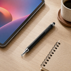 Precyzyjny rysik stylus pen do tabletu telefonu, dwustronny, czarny