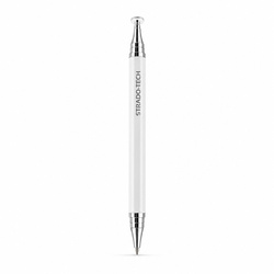 Precyzyjny rysik 2w1 z długopisem stylus pen do tabletu telefonu, biały