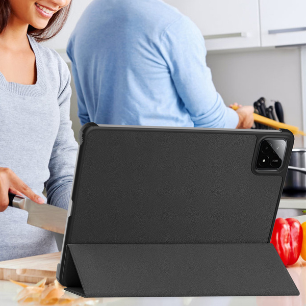 Etui Smart do Xiaomi Pad 7 / Pad 7 Pro 11 / Xiaomi Pad 7 Pro, czarne - ochronne z podstawką
