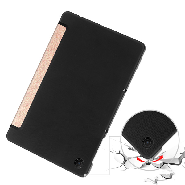 Etui Smart do T-Mobile T Tablet 2 10.1 5G 2025 z klapką, różowe złoto - ochronne z podstawką