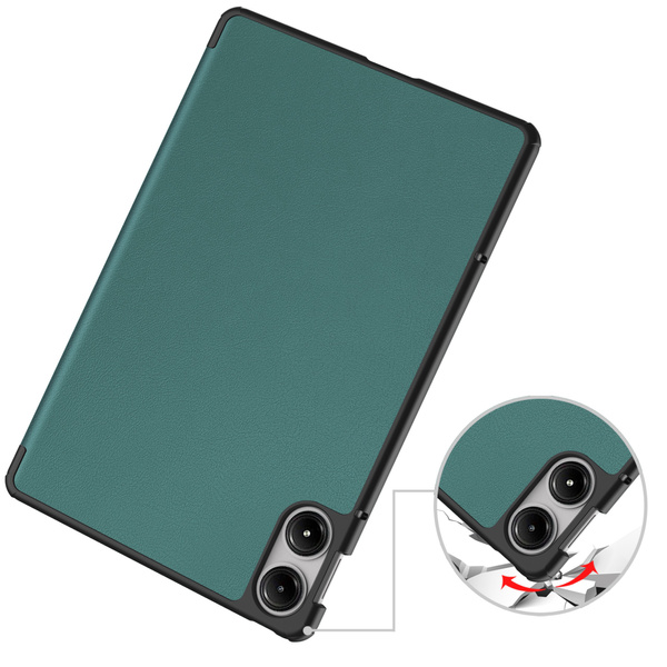 Etui Smart do Xiaomi Redmi Pad Pro 12.1 2024 z klapką / Redmi Pad Pro 12.1 2024, zielone - ochronne z podstawką