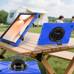 Etui do Samsung Galaxy Tab A9 Plus - Pancerne z uchwytem i paskiem