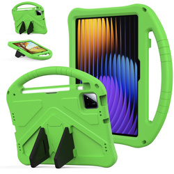 Etui FunColor do Xiaomi Pad 7 / Pad 7 Pro 11.2 pancerne / Xiaomi Pad 7 Pro, zielone - ochronne z podstawką
