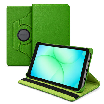 Etui obrotowe do Samsung Galaxy Tab A11 X135/ X133 A9 SM-X115/X110 - zielone