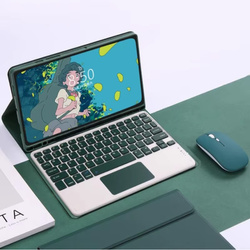 Etui z klawiaturą do Xiaomi Pad 7 / Pad 7 Pro 11.2 na rysik / Xiaomi Pad 7 Pro, zielone - ochronne z podstawką