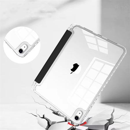 Etui Hard Crystal z uchwytem na rysik do Apple iPad 10.9 10 GEN 2022 / iPad 11 A16 11GEN 2025 - Black