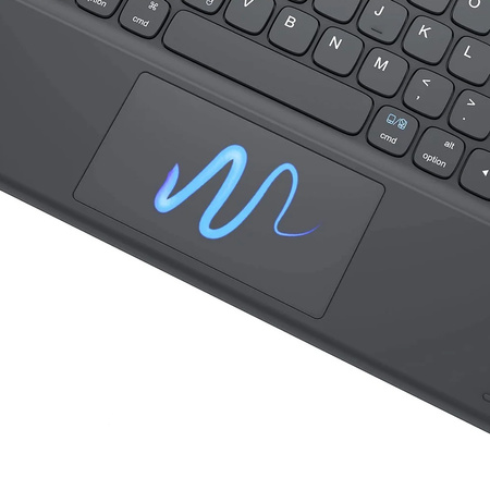 Etui z klawiaturą Bluetooth touchpad do Samsung Galaxy Tab A9 8.7 X110/X115, czarne