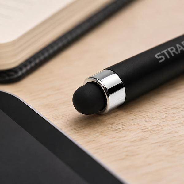 Precyzyjny rysik stylus pen do tabletu telefonu, dwustronny, czarny