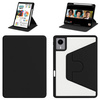 Etui Obrotowe Clear do Lenovo Idea Tab 11 2025, czarne - ochronne z podstawką