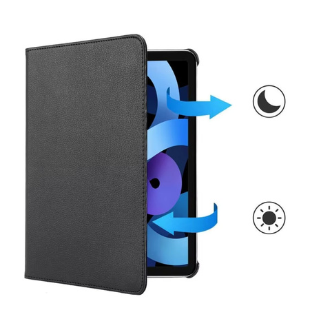 Etui Obrotowe do iPad 10.9 2022 Gen. 10 / iPad 11 2025 A16 Gen. 11, czarne - ochronne z podstawką