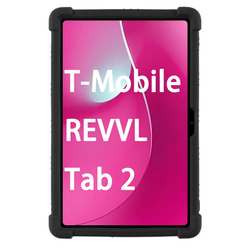 Etui Armor do T-Mobile T Tablet 2 10.1 5G 2025 pancerne, czarne - ochronne z podstawką