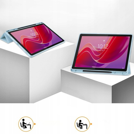Etui Crystal case do Lenovo Tab M11 10.95 11 / 11 TB330, niebieskie - ochronne z podstawką