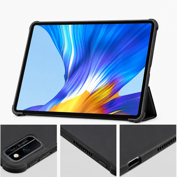 Etui Smart do Huawei MediaPad M5 Lite 10 z klapką i podstawką - czarne