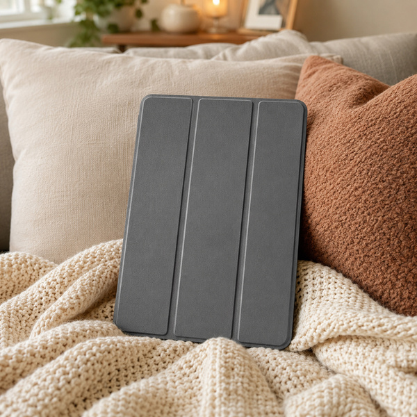 Etui Smart do Lenovo Tab One 8.7 2025 TB305FU TB305XU, ochronne z podstawką - szare
