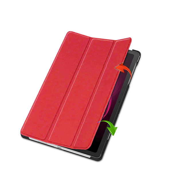 Etui Smart Case do T-Mobile T Tablet 5G 10.36, czerwone - ochronne z podstawką, dostęp do portów i przycisków