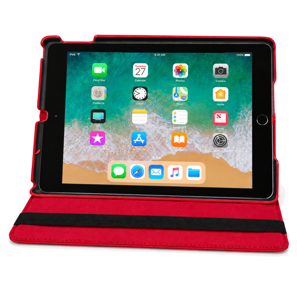 Etui obrotowe do Apple iPad Air/ Air 2 9.7" 2017/2018 gen 5/6 - czerwone