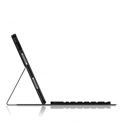 Etui z klawiaturą Bluetooth do Lenovo Idea Tab Plus 12.1 / Idea Tab Plus 12.1 2025, czarne - ochronne z podstawką