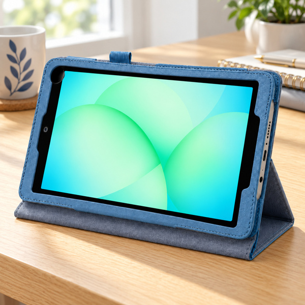 Etui Slim z klapką do Galaxy Tab A11 X135/ X133 A9 SM-X115/ X110 - niebieskie