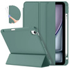 Etui Smart Pencil do iPad Air 11 M3 2025 Gen. 7 / M2 2024 Gen. 6, zielone - ochronne z podstawką