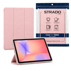 Etui Trifold do Galaxy Tab S10 Lite 10.9/ S10 FE/ S9 FE/ S9/ S8 z miejscem na rysik - różowe