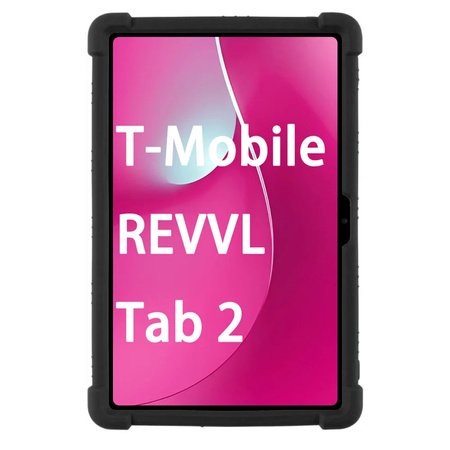 Etui Armor do T-Mobile T Tablet 2 10.1 5G 2025 pancerne, czarne - ochronne z podstawką