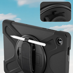 Etui do Samsung Galaxy Tab A11 Plus 10.9 2025 - Pancerne z szybką, uchwytem i paskiem