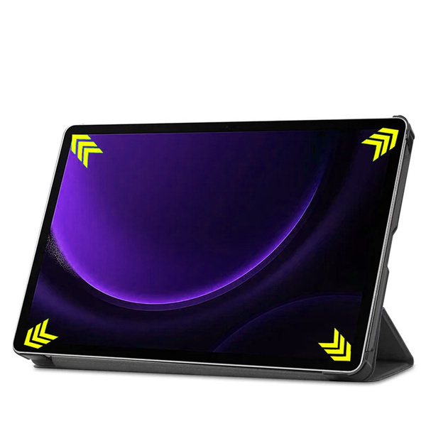 Etui Smart do Samsung Galaxy Tab S9 / S10 FE 10.9 SM / Galaxy Tab S9 FE 10.9 2023 / S10 FE 2025, czarne - ochronne