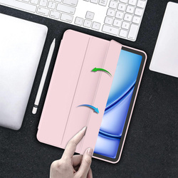 Etui Smart Pencil do iPad Air 11 M4 M3 M2, 2026/ 25/ 24, gen. 8/ 7/ 6, różowe - ochronne z podstawką
