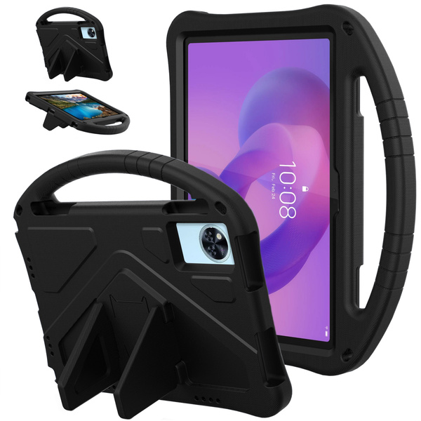 Etui FunColor do Lenovo Idea Tab 11, czarne - ochronne z podstawką, dostęp do portów i przycisków