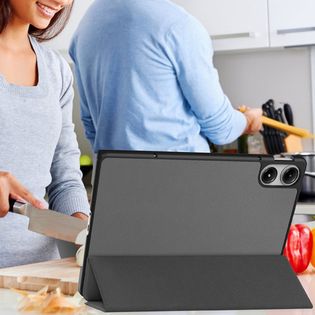 Etui SMART do Xiaomi Redmi Pad PRO 12.1 2024 z klapką podstawka budzenie, szare