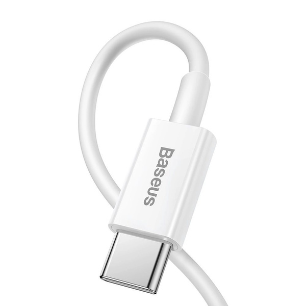 Kabel Baseus Superior Series USB-C / Lightning PD 20W 1 m, biały